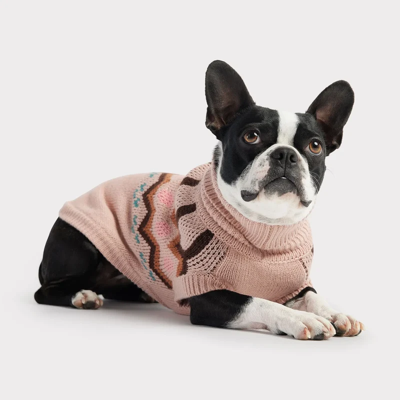 Heritage Dog Sweater | Pink