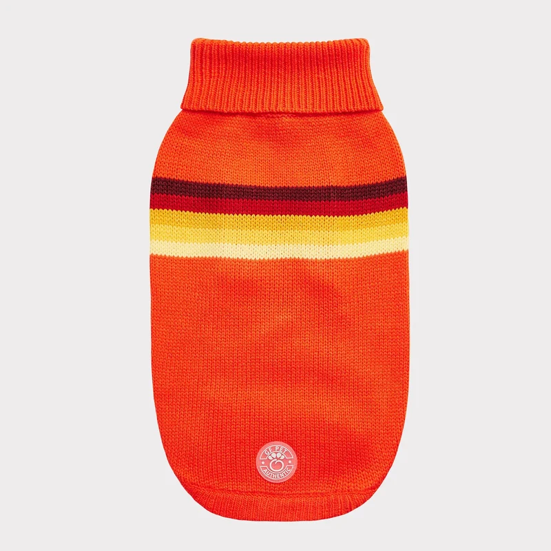 Retro Dog Sweater | Orange