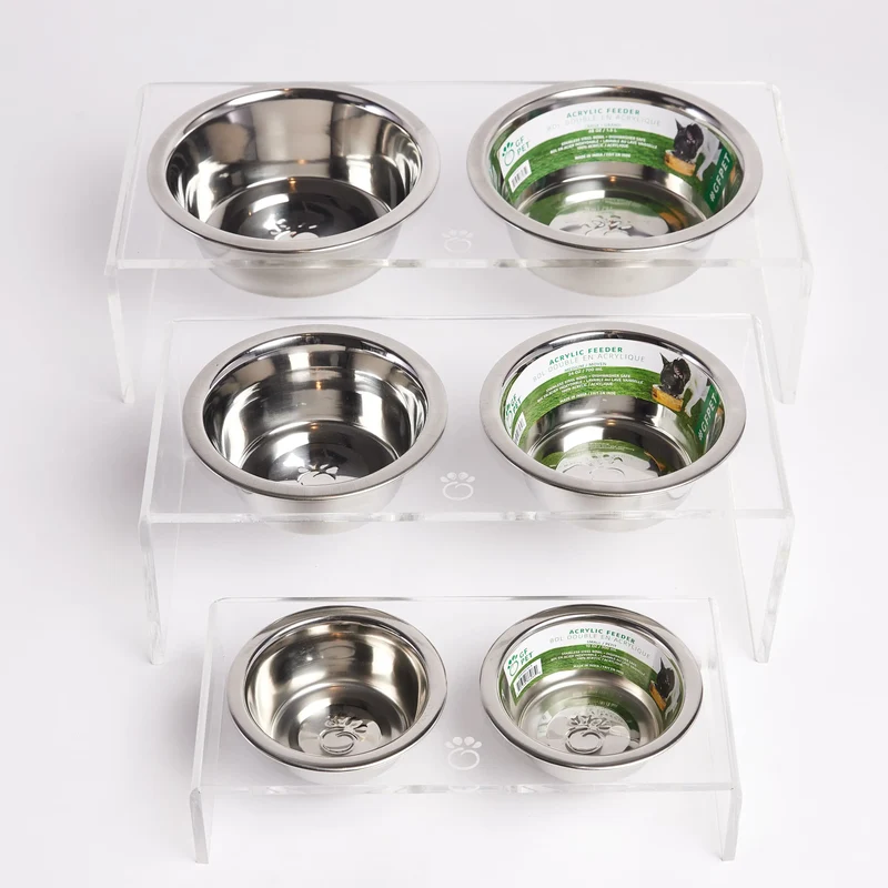 Acrylic Pet Feeder | Clear