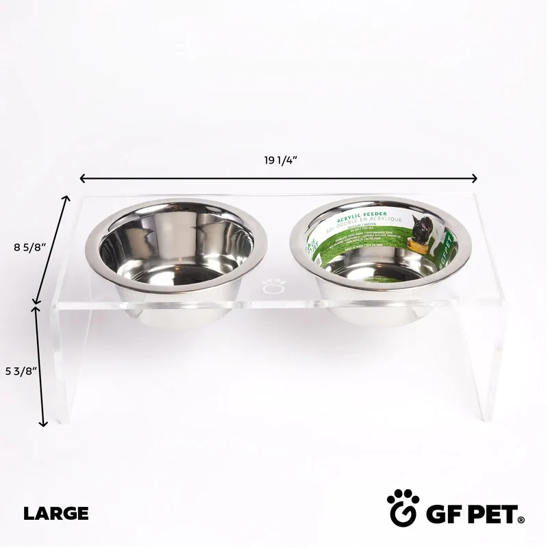Acrylic Pet Feeder | Clear