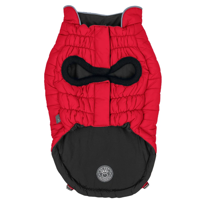 Reversible Chalet Dog Jacket | Red Nylon