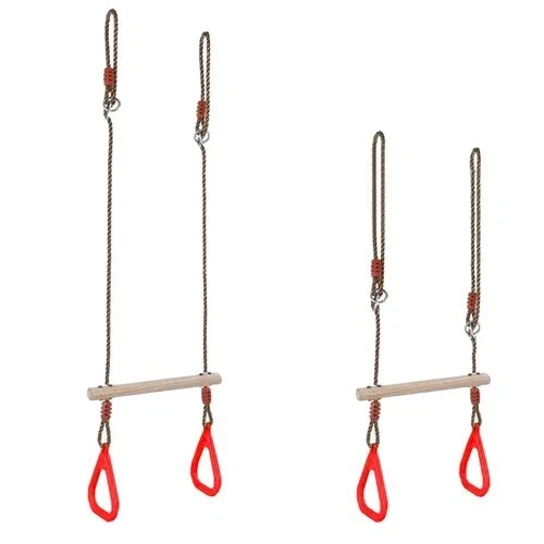 Altalena da giardino per bambini, altalena a trapezio, barra acrobatica