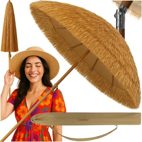 Ombrellone Parasole da Esterno in Stile Hawaiano ombrellone giardino spiaggia