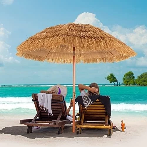 Ombrellone Parasole da Esterno in Stile Hawaiano ombrellone giardino spiaggia