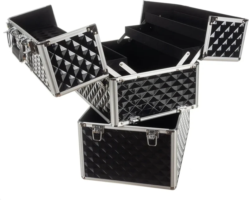 Trolley Make Up 3 in 1 Valigetta Trucchi Valigia Porta Trucchi Trolley Trucco