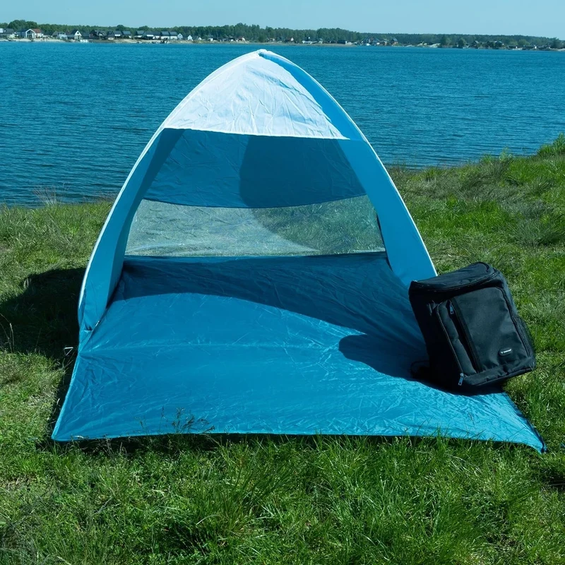 Tenda DA SPIAGGIA pop-up per 2 PERSONE campeggio filtro uv Tenda Impermeabile