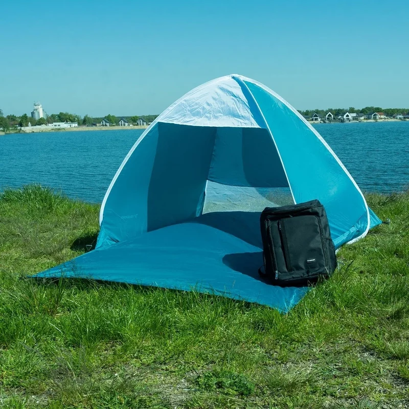 Tenda DA SPIAGGIA pop-up per 2 PERSONE campeggio filtro uv Tenda Impermeabile