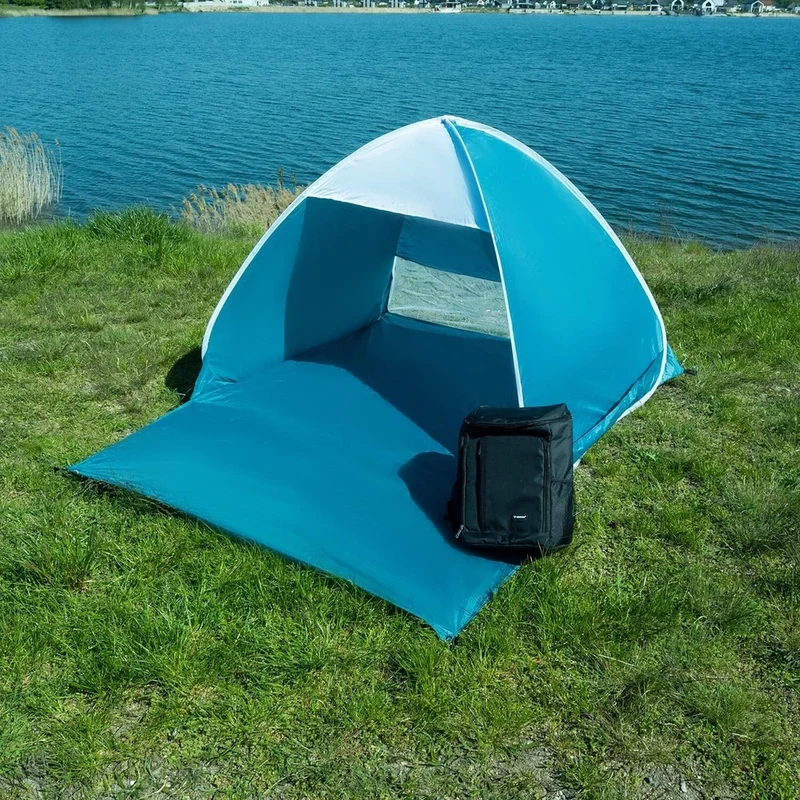 Tenda DA SPIAGGIA pop-up per 2 PERSONE campeggio filtro uv Tenda Impermeabile