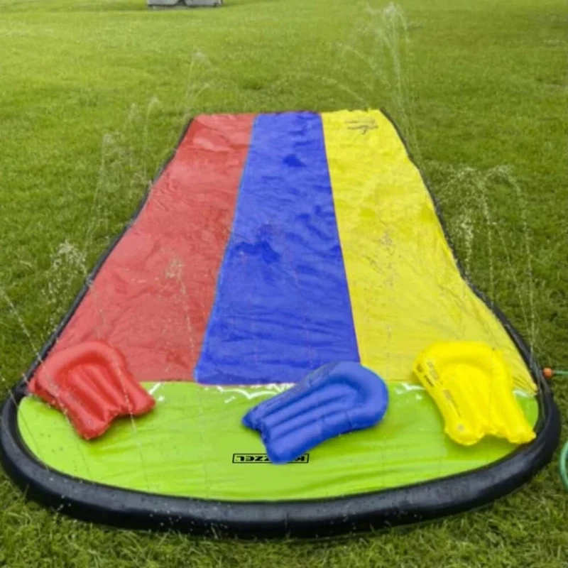 Scivolo gonfiabile gioco ad acqua rampa lancio esterno giardino bambini
