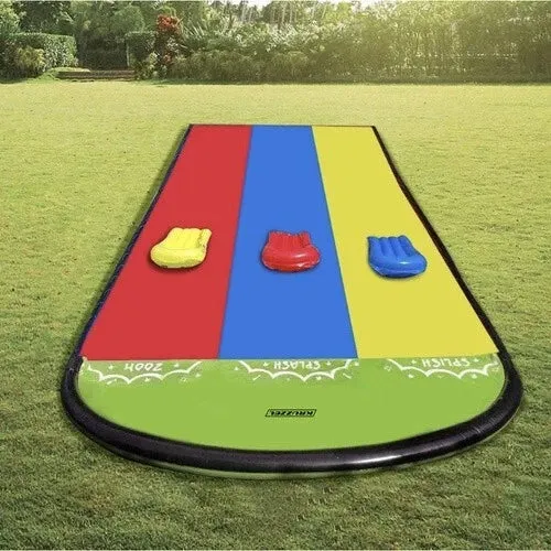 Scivolo gonfiabile gioco ad acqua rampa lancio esterno giardino bambini