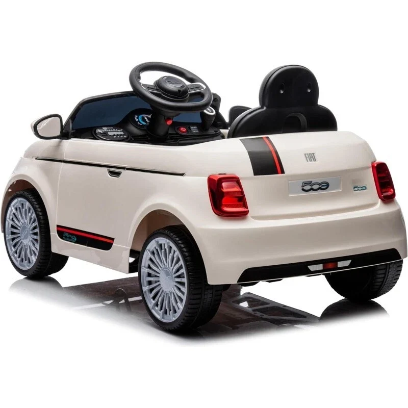 Auto Elettrica per Bambini Fiat 500 bianca- Batteria ricaricabile 12V - anche