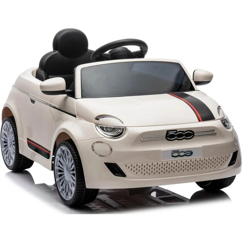 Auto Elettrica per Bambini Fiat 500 bianca- Batteria ricaricabile 12V - anche