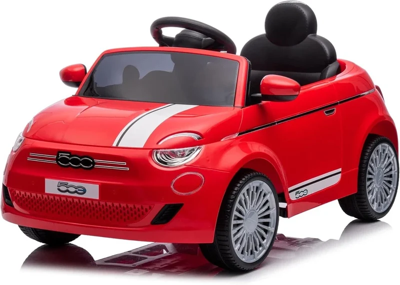 Auto Elettrica per Bambini Fiat 500 Rossa - Batteria ricaricabile 12V - anche