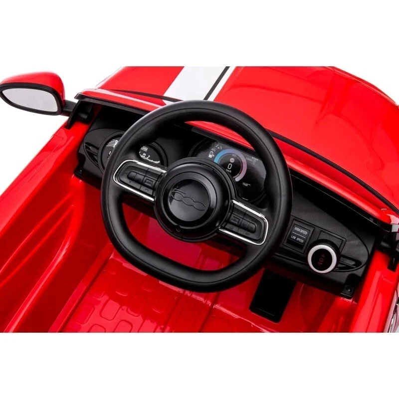 Auto Elettrica per Bambini Fiat 500 Rossa - Batteria ricaricabile 12V - anche