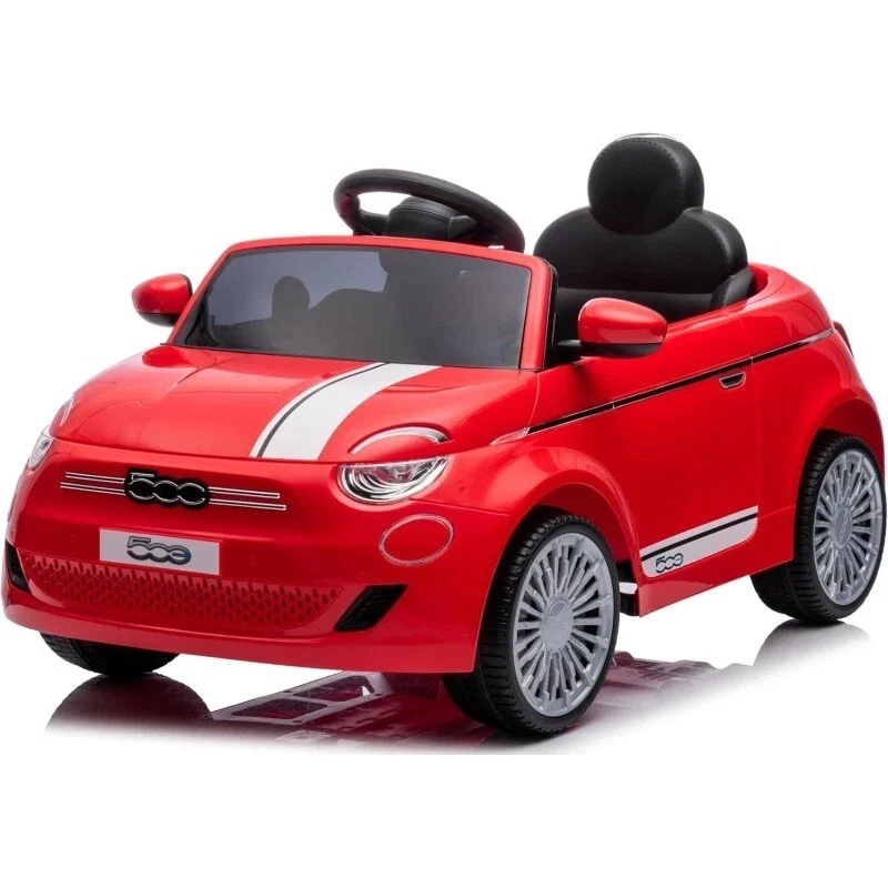 Auto Elettrica per Bambini Fiat 500 Rossa - Batteria ricaricabile 12V - anche