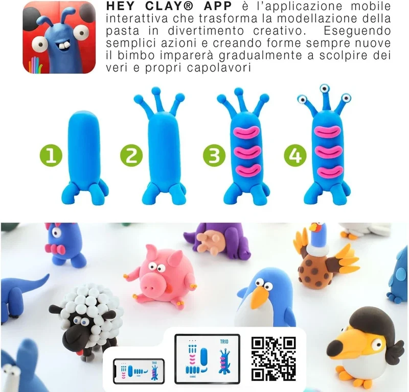 ORIGINALE Hey Clay pasta modellabile