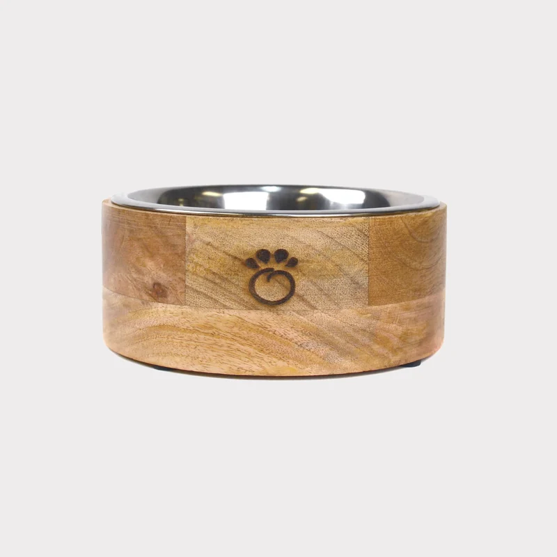 Mango Wood Pet Bowl