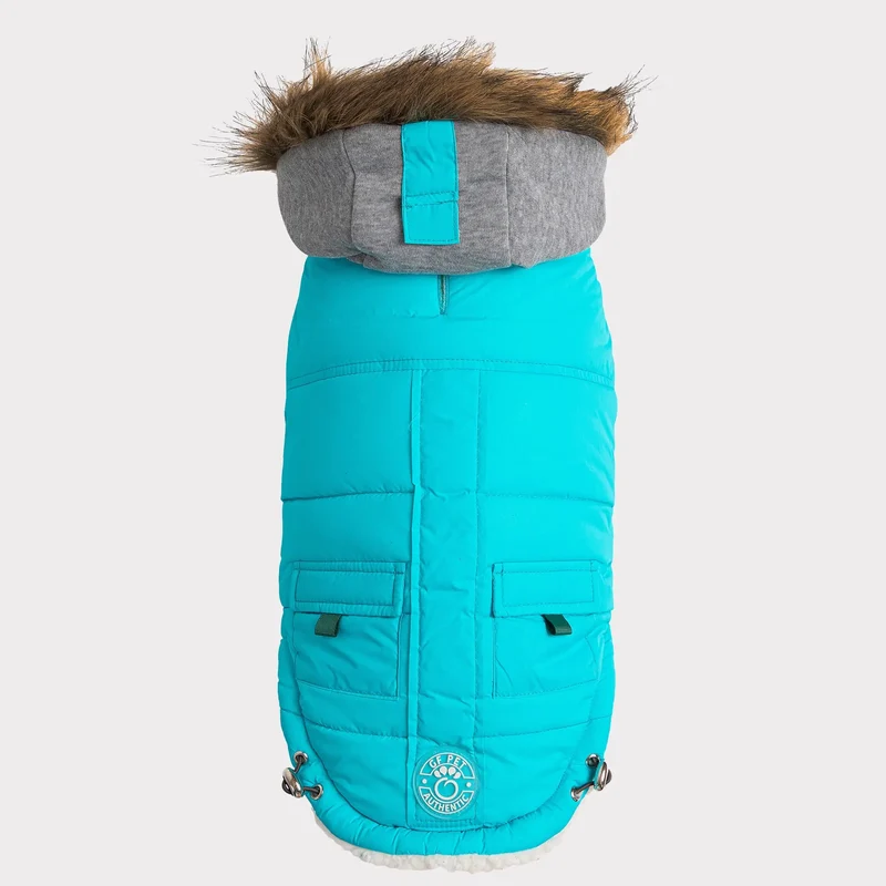 Winter Sailor Dog Parka | Aqua