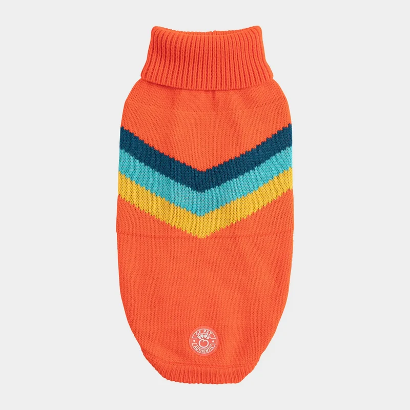 Alpine Dog Sweater | Orange