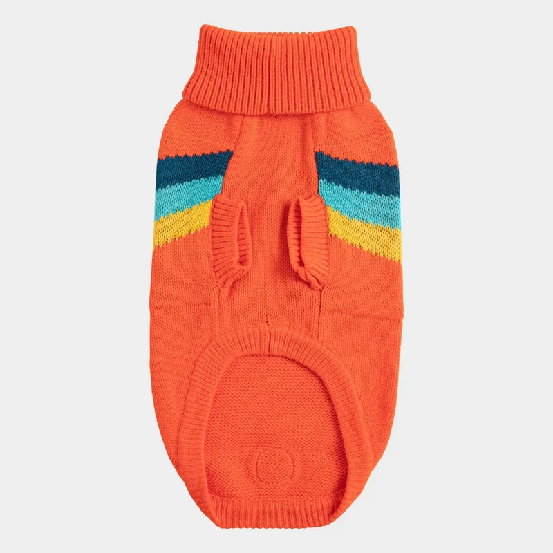 Alpine Dog Sweater | Orange