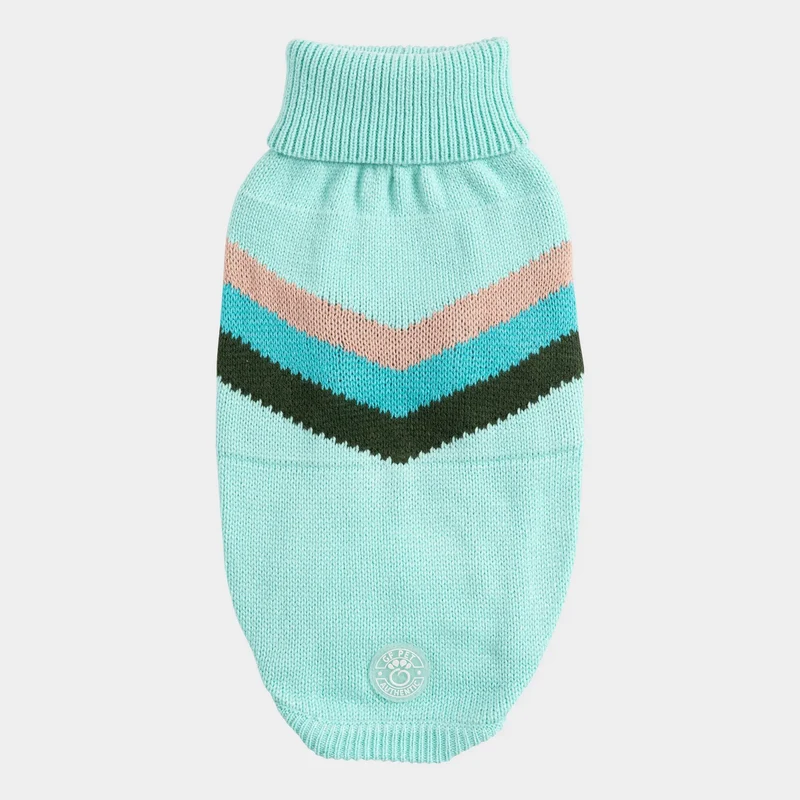 Alpine Dog Sweater | Light Aqua