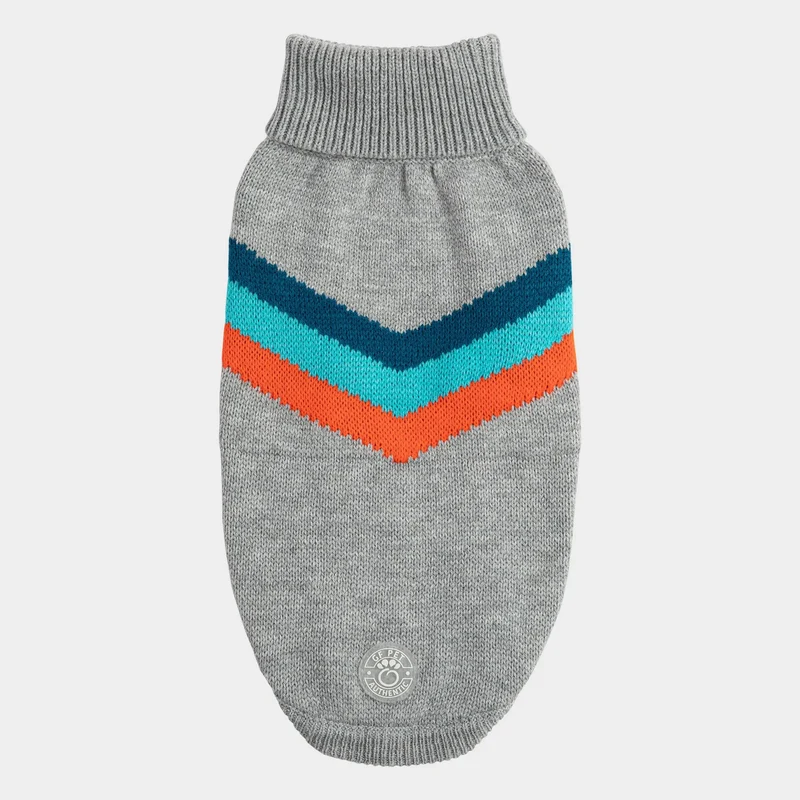 Alpine Dog Sweater | Grey Mix