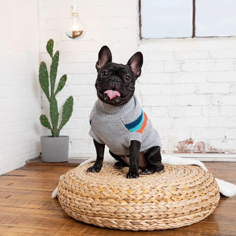 Alpine Dog Sweater | Grey Mix