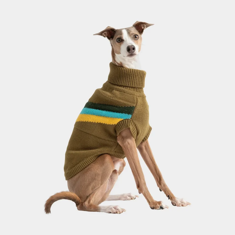 Alpine Dog Sweater | Dark Khaki