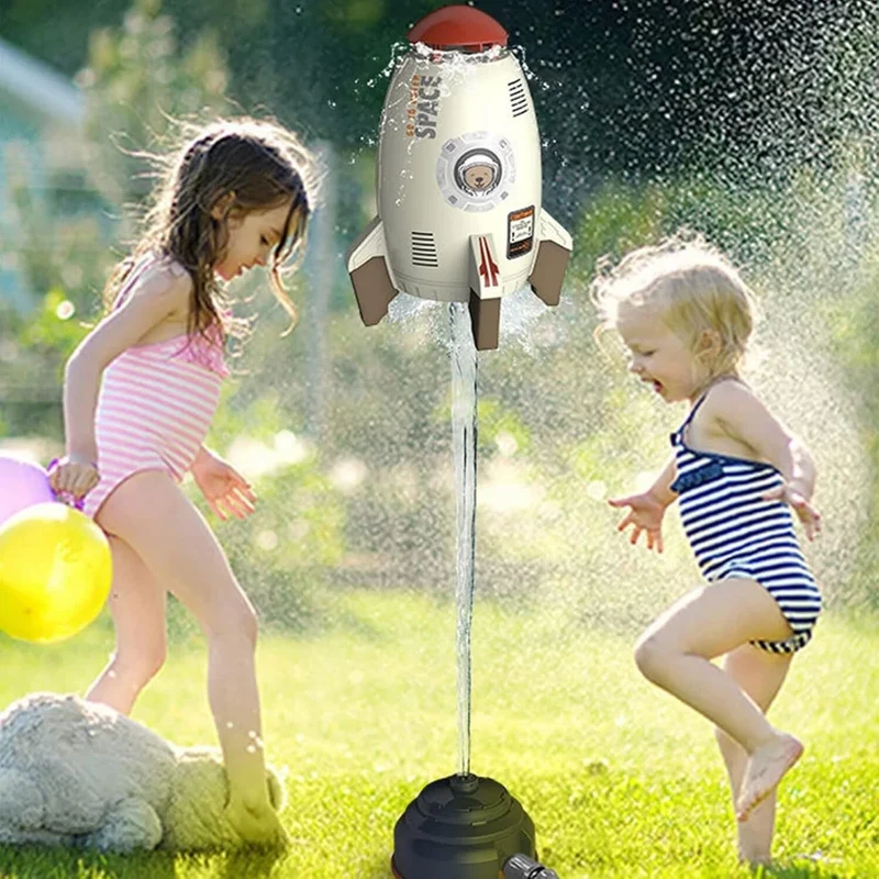 Razzo Alimentato dall'acqua Sprinkler spray Giochi per Bambini con Irrigatore