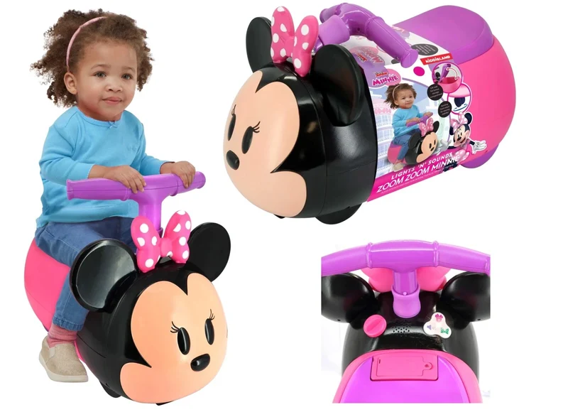 Auto a spinta ride on disney minnie topolina cavalcabile luci suoni