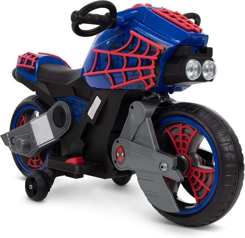 moto elettrica per bambini spiderman uomo ragno batteria litio 6V 3-7 anni