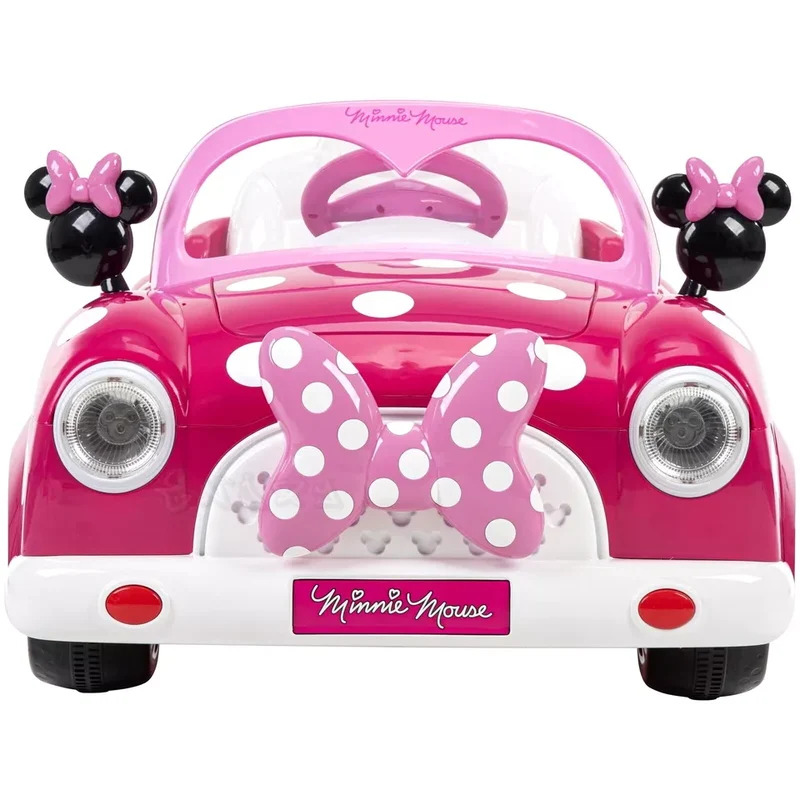 Auto elettrica per bambini Minnie Mouse 6 V litio macchina elettrica luci suoni