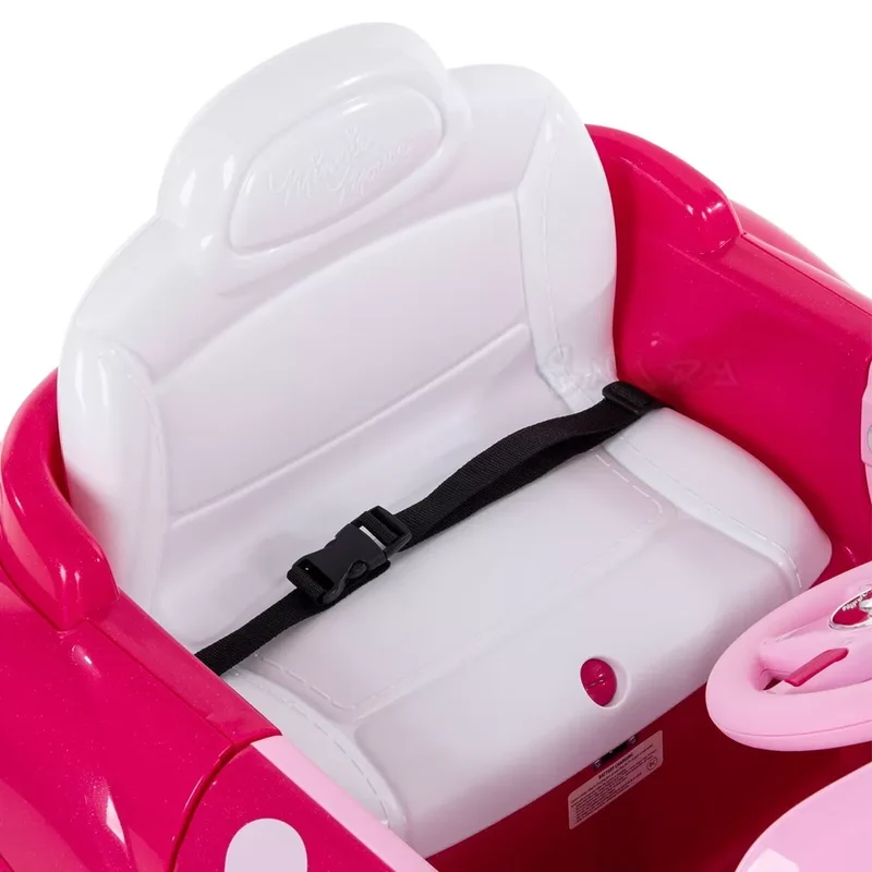 Auto elettrica per bambini Minnie Mouse 6 V litio macchina elettrica luci suoni