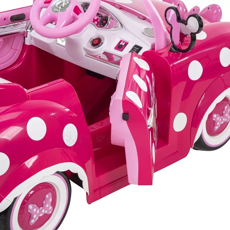 Auto elettrica per bambini Minnie Mouse 6 V litio macchina elettrica luci suoni