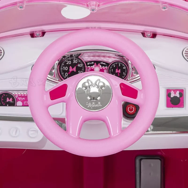 Auto elettrica per bambini Minnie Mouse 6 V litio macchina elettrica luci suoni