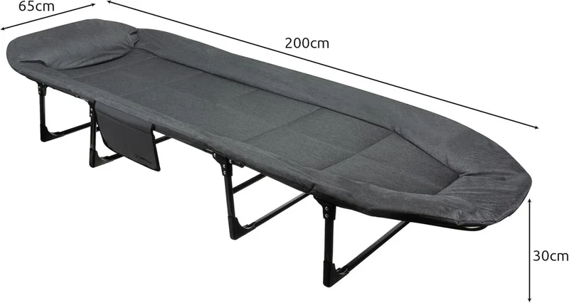 Letto branda da campeggio lettino camping alluminio pieghevole carico 150 kg
