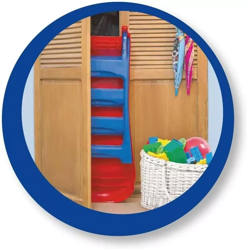 Scivolo per Bambini Pieghevole 3 Gradini in Plastica Scaletta Giardino Esterno