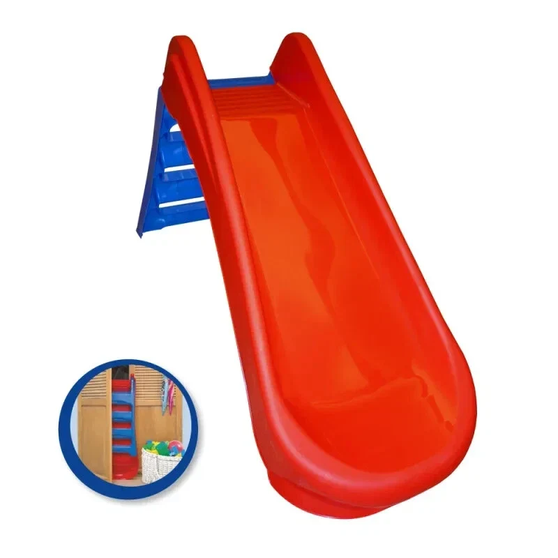 Scivolo per Bambini Pieghevole 3 Gradini in Plastica Scaletta Giardino Esterno
