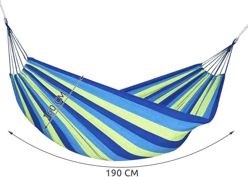 Amaca da giardino per 2 persone portata 150 kg misura 190x 160 cm