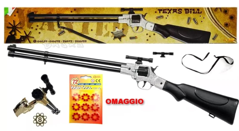 Fucile villa texas 8 colpi carabina in metallo e plastica