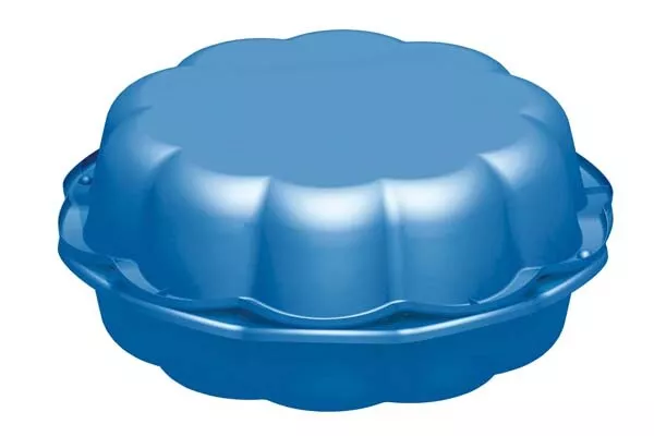 sabbiera piscina con coperchio da giardino per bambini GRANDE 75 litri