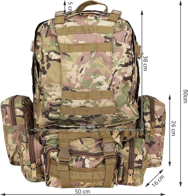 ZAINO da VIAGGIO zaino militare mimetico camouflage 40 litri zaino aereo valigia