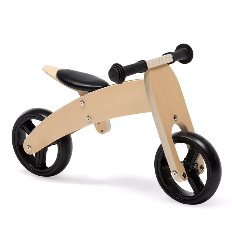 BICI SENZA PEDALI in LEGNO MOTO TRICICLO CAVALCABILE