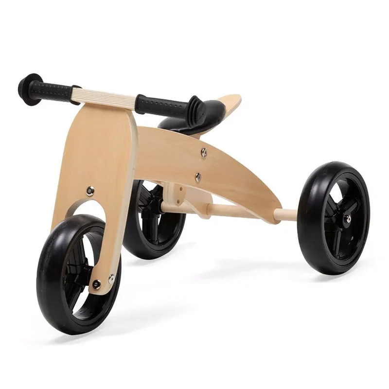 BICI SENZA PEDALI in LEGNO MOTO TRICICLO CAVALCABILE