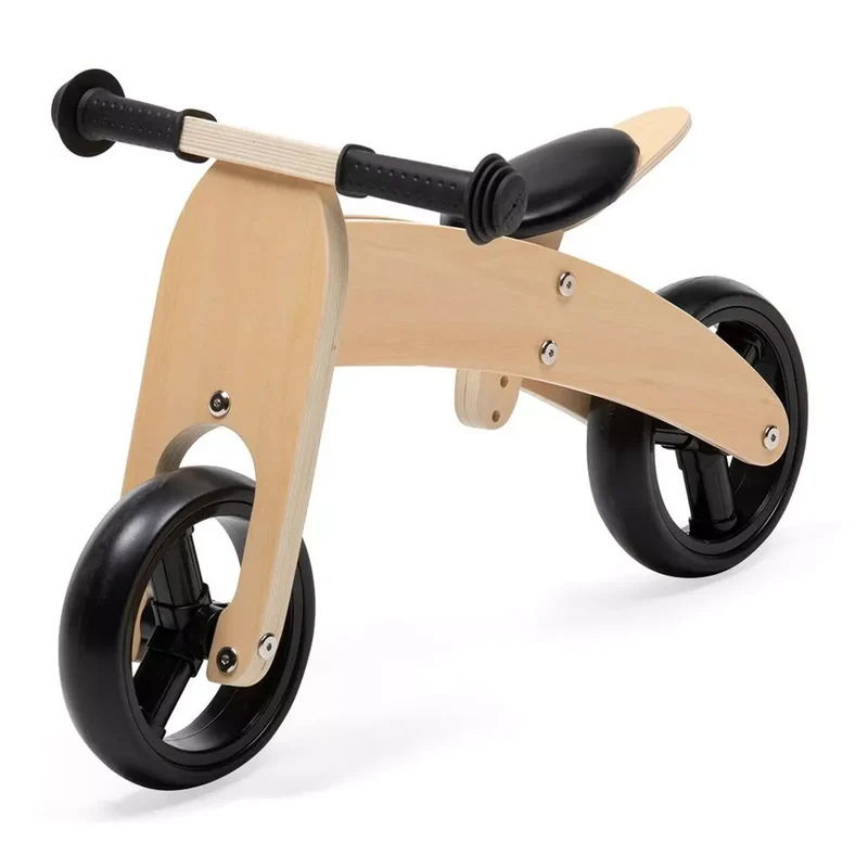 BICI SENZA PEDALI in LEGNO MOTO TRICICLO CAVALCABILE