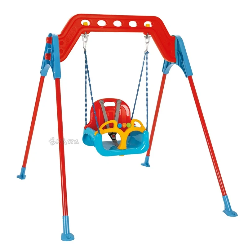 Altalena per Bambini giardino 1 posto Sedile e canestro da basket incluso