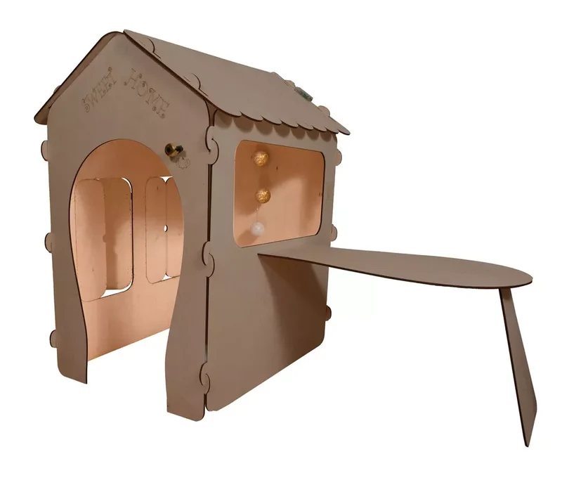 Casa in legno con lavagna magnetica "sweet home"