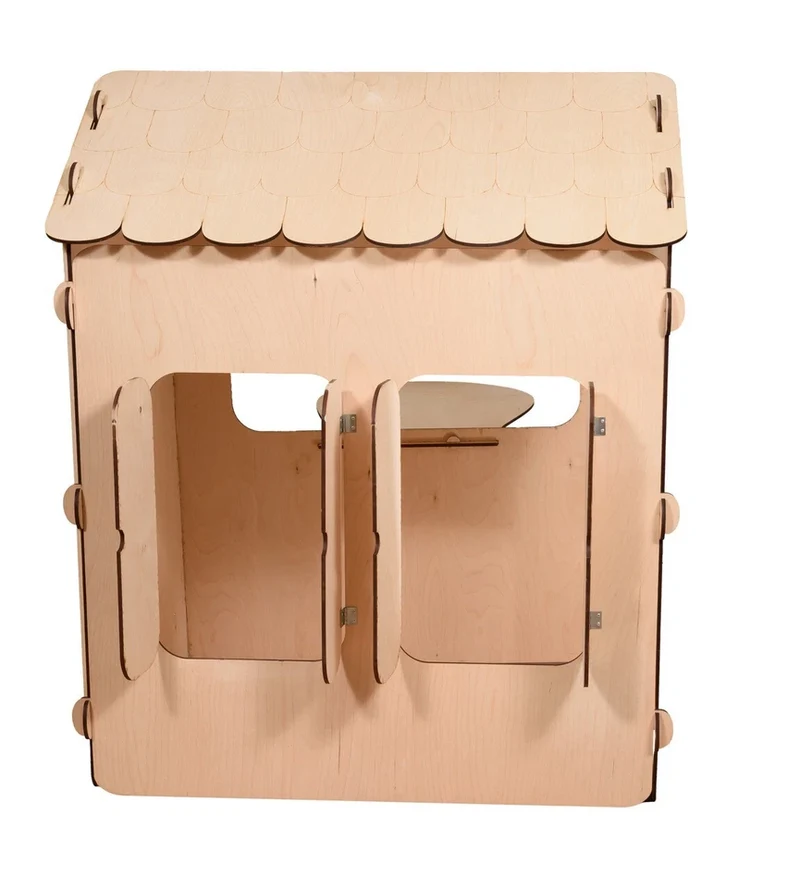 Casa in legno con lavagna magnetica "sweet home"