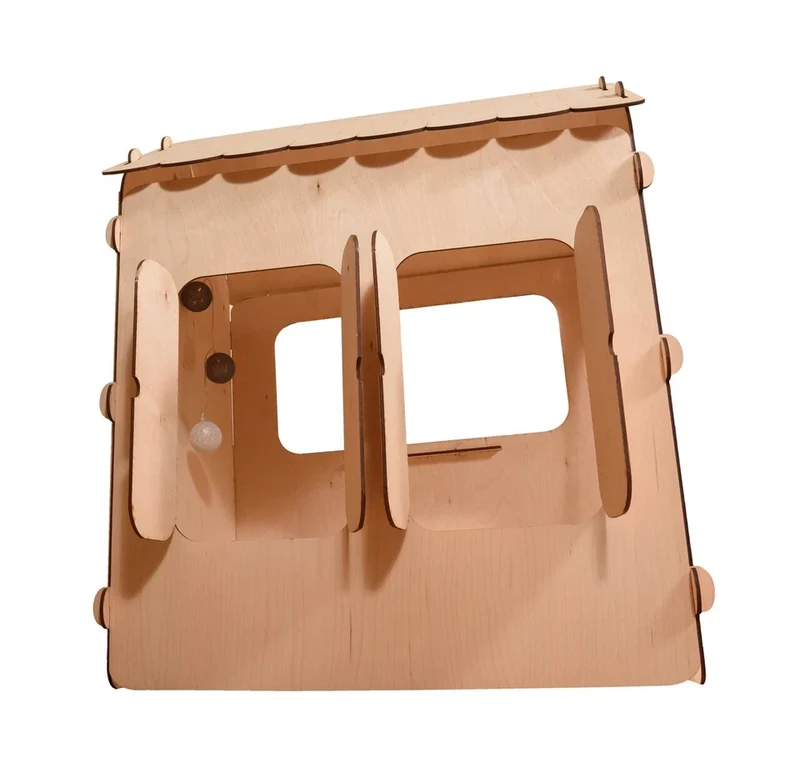 Casa in legno con lavagna magnetica "sweet home"