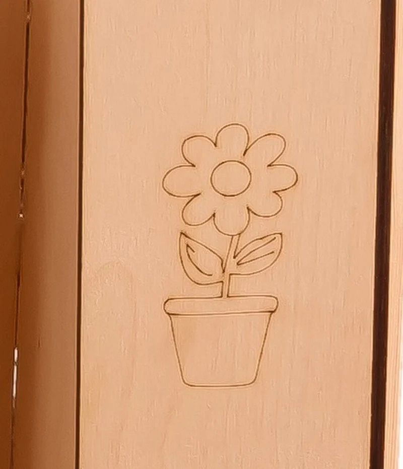 Casa in legno con lavagna magnetica "sweet home"